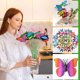 thumbnail image 1 of Ganfancp 50Pcs Palo Tridimensional de La Capa de Simulación de Pvc Fiesta Jardín Decoración Al Aire Libre Liquidación Paquete de 50 Insertos de Mariposa Unipolares, 1 of 7