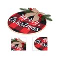 thumbnail image 4 of Decoración De Puerta Hermoso Cartel De Navidad Duradero Con Lazo De Lino Para Festival Para Exteriores ANGGREK Otros, 4 of 8