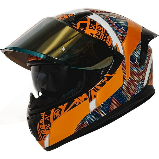 Casco Integral Moto Con Doble Visera: Protección ABS Para Hombre Y Mujer (Talla Única 54-61cm)