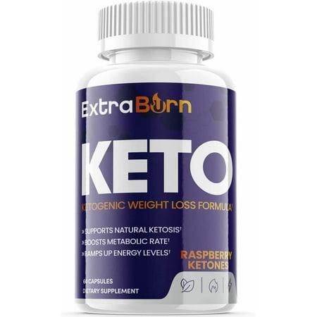 (1 Pack) Extra Burn Keto - Supplement for Weight Loss - Energy & Focus Boosting Dietary Supplements for Weight Management & Metabolism - Advanced Fat Burn Raspberry Ketones Pills - 60 Capsules