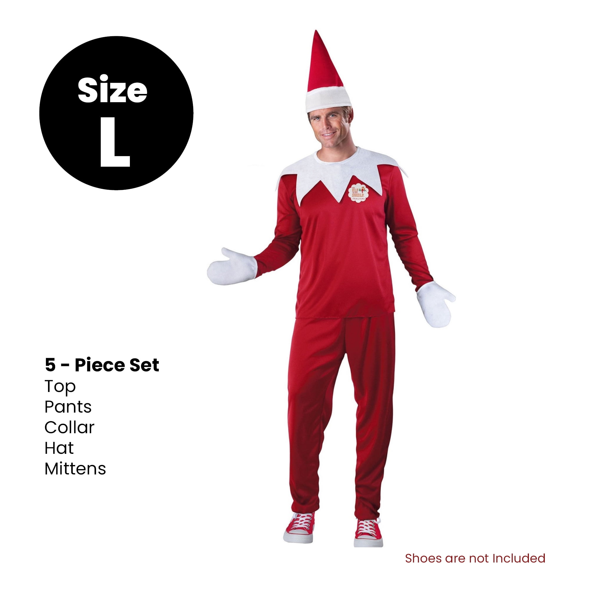 Fun World The Elf on the Shelf Men's Christmas Costume - Large