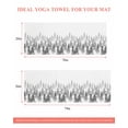 thumbnail image 6 of Black Grey Forest Yoga Towel for Hot Yoga Non Slip, Contemporary Silhouette Abstract Art Yoga Mat Towel Absorbent Yoga Sweat Towels Microfiber Hot Yoga Blanket for Bikram Pilates 26"x70", 6 of 7