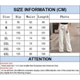 thumbnail image 2 of Women Cotton Linen Pants Hight Waist Ankle-length Oversized Loose Trousers Female Casual Solid Color Pants, 2 of 2