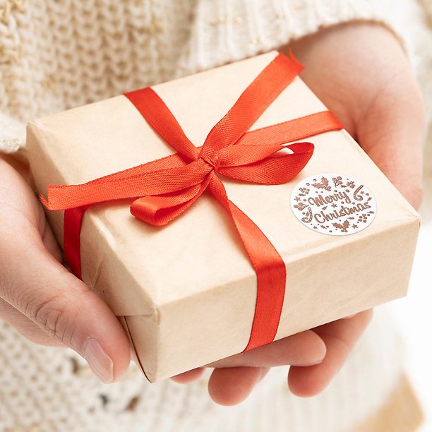 1000 unids Etiqueta de Navidad Pegatinas Rollo Etiqueta Copo de nieve Feliz Navidad Diy Decoración Navidad Hogar Regalo Sobre Tarjetas de Felicitación Patrón de Scrapbooking Para