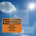 thumbnail image 6 of Danger Unsafe Mine Stay Out Stay Alive OSHA WARNING Aluminum Sign 10 Inch x 7 Inch - 10 Pack, 6 of 8