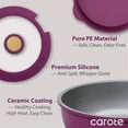 thumbnail image 7 of Carote Nonstick Detachable Pots and Pans Set, 6 Pieces Non Toxic Cookware Set with Induction, Oven/Dishwasher Safe, Easy for Storage, Magenta Purple, 7 of 7