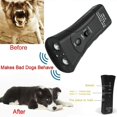 thumbnail image 1 of Dog Stop Bark Device Entrenador suave para mascotas con silbato adicional, entrenamiento para perros 3 en 1: dispositivo de control de ladridos y luz, herramienta de entrenamiento de comportamiento amigable, mano LingWen 8390614686915, 1 of 1
