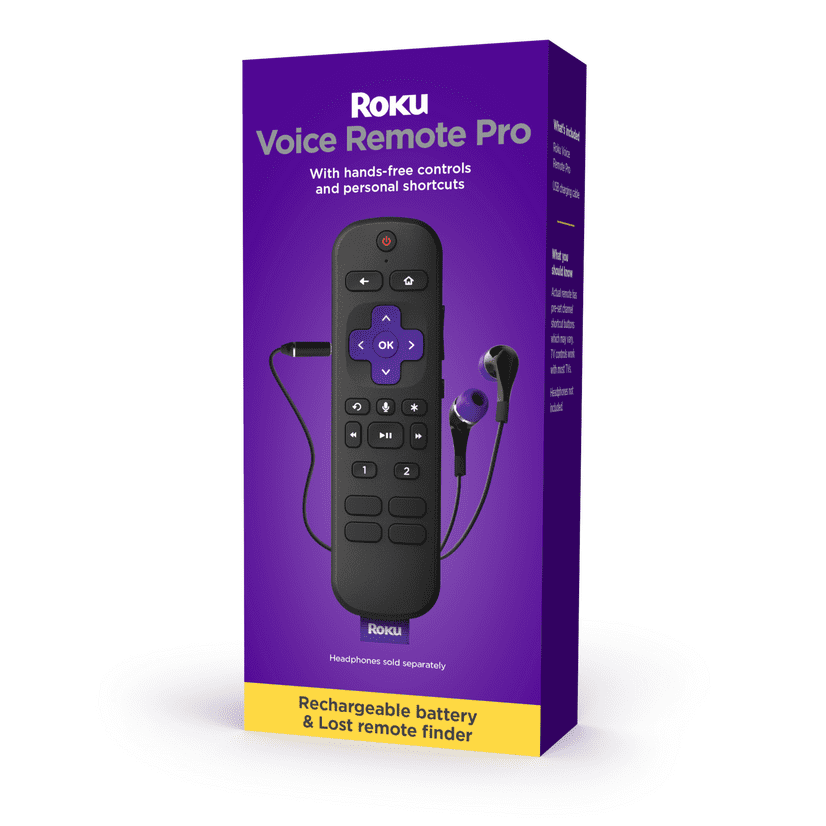 Roku Voice Remote Pro | Rechargeable voice remote with TV ...