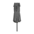 thumbnail image 3 of Polytrends Johnn 15-foot Double-Sided Outdoor Offset Patio Twin Umbrella Gray 15ft, 3 of 5
