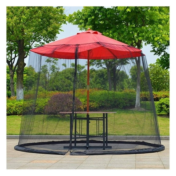 Patio Umbrella Screens, Mosquito Net and Adjustable Canopy