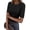 02-Black, variant on ANRABESS Half Sleeve Tops for Women Spring Summer Casual Ribbed Tops Knit Slim Fitted Basic Tee Shirts Crew Neck T Shirts White Medium
