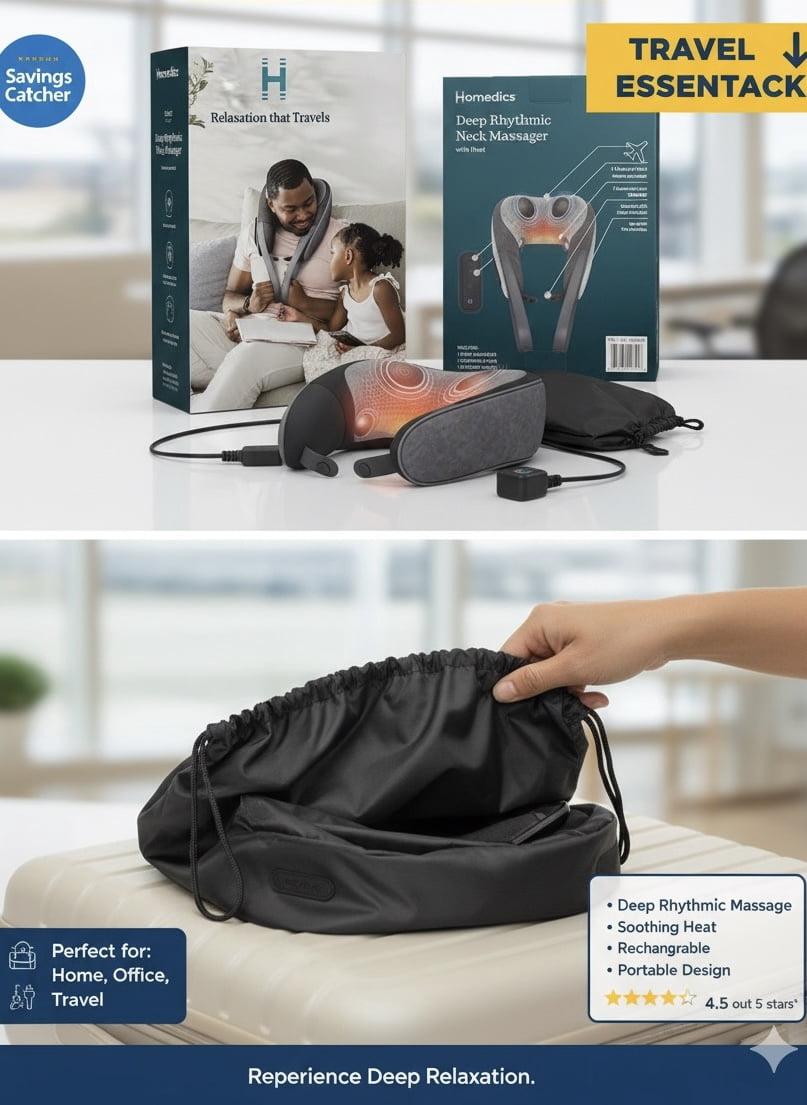 Homedics Deep Rhythmic Neck Massager w/ Heat