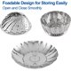 thumbnail image 4 of Cesta de vapor para verduras, cesta de vapor para verduras de acero inoxidable de primera calidad, vaporeras plegables y extensibles para adaptarse a macetas de varios tamaños (mediano (6,1" a 10,5")) Xemadio WMPH-1329-1, 4 of 7