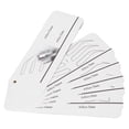 thumbnail image 1 of Libro de ejercicios para tatuajes de cejas Ticfox 10 piezas reutilizable práctica Microblading, 1 of 12