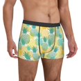 thumbnail image 5 of Men's Boxer Briefs, Pineapples1 A Soft Comfy Mens Underwear Boxer Briefs Breathable With Widen Waist, 5 of 7
