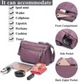 thumbnail image 5 of VOLGANIK ROCK Bolsos para mujer, bolso de hombro de piel sintética suave, bolso cruzado para mujer, bolso de bolsillo ligero, 5 of 5