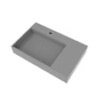 thumbnail image 3 of Castello USA Juniper Stone Solid Surface Wall-mounted Vessel Sink Grey 30" Left Basin, 3 of 7