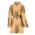 thumbnail image 2 of Drawing German Shepherd Pattern Women Bathrobe One Size Univeral Fits, Dog Pet Lover Fashion Lightweight Plush Fleece Long Robe For Women, 2 of 3