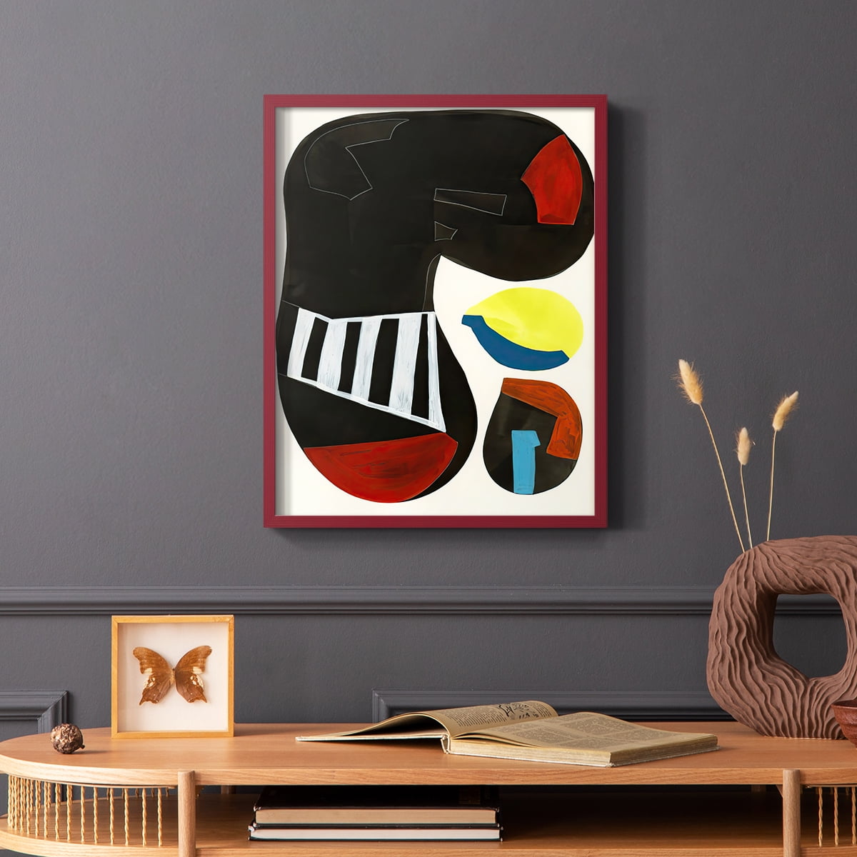 Barcelona I in Paper Solid Wood 11 x 14 Framed Print