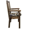 thumbnail image 6 of Homestead Collection Captain's Chair, Woodland Upholstery w/ Laser Engraved Bear Design, Stain & Lacquer Finish, 6 of 10