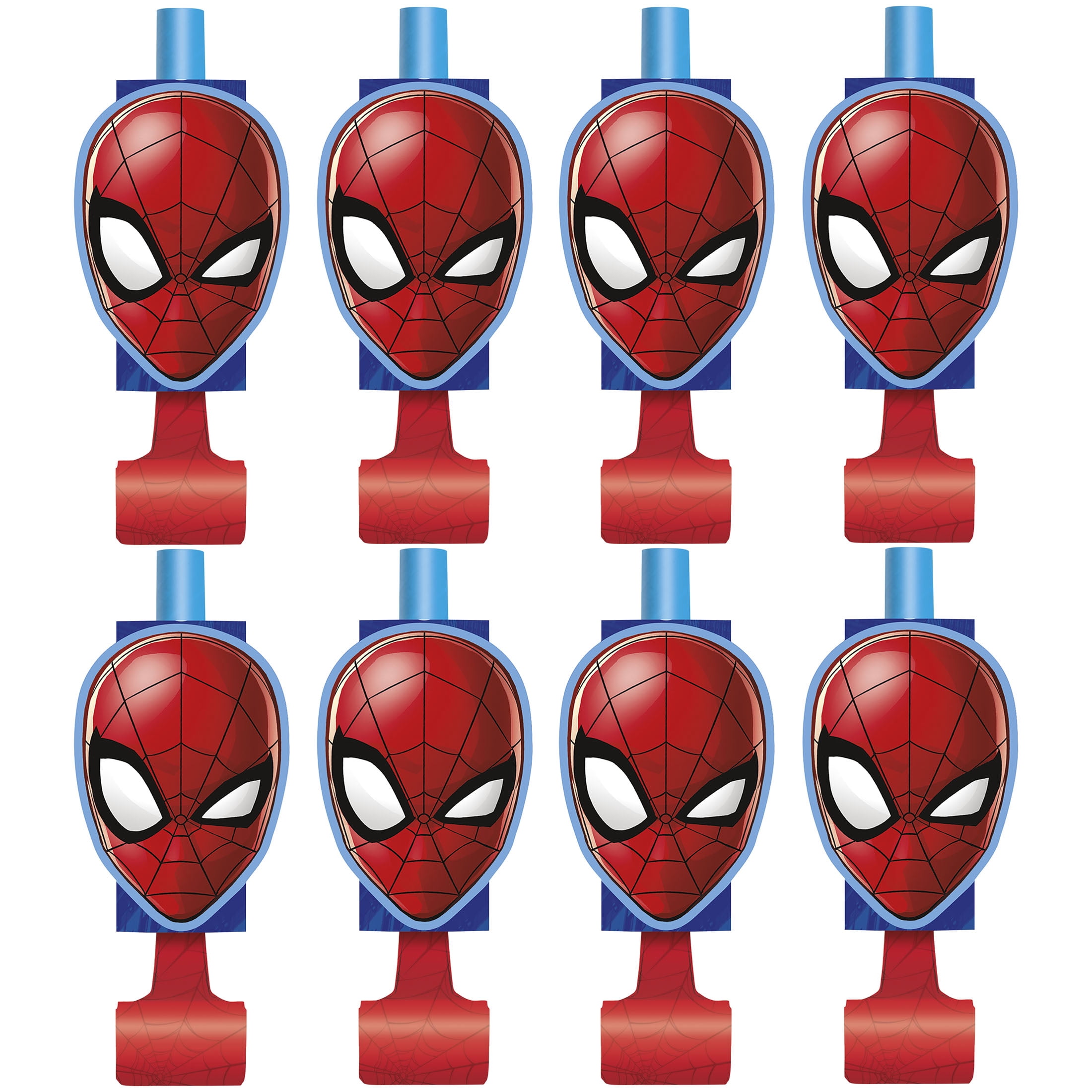Spiderman Party Blowers, 8ct