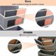 thumbnail image 5 of Hanging Wardrobe Organizer, Hanging Door Storage With 5 Compartment, Wall Storage For Bathroom, Wardrobe, Wardrobe, Child's Room, Gray, 5 of 5