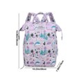 thumbnail image 4 of HengDidi Stylish Large-Capacity Water-Resistant Nylon Backpack with Multiple Pockets, Adjustable Straps & Durable Design for Travel, Daycare, and Everyday Essentials, 4 of 7