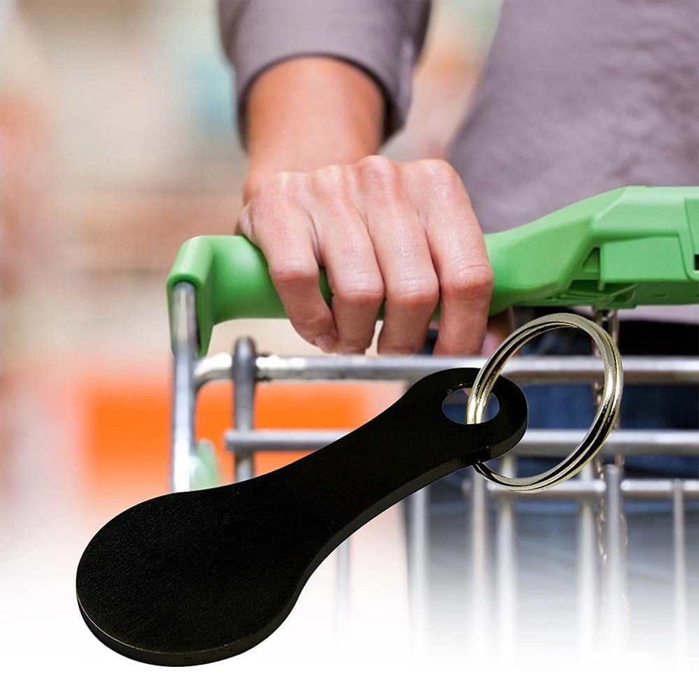 2Pcs Shopping Trolley Removable Keys Trolley Token Key Chip for Shopping Cart 