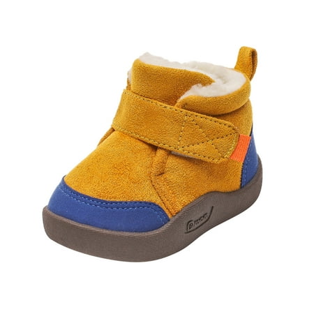 

Baby Shoes Soft Bottom Plus Velvet Thick Non Slip Large Cotton Autumn and Winter Casual and Comfortable Boots Girl Shoes