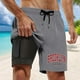 thumbnail image 2 of Bañador para hombre con forro compresivo - 95 % poliéster, cintura elástica, estampados coloridos, bolsillos para la playa/natación (S-XXXXXL), 2 of 4