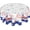 Flag-2, variant on Watercolor Tropical Summer Round Tablecloth 60 Inch Summer Beach Seastar Table Cloths Polyester Fabric Coastal Ocean Outdoor Round Table Cover Decoration for Kitchen Dining Room Picnic Party