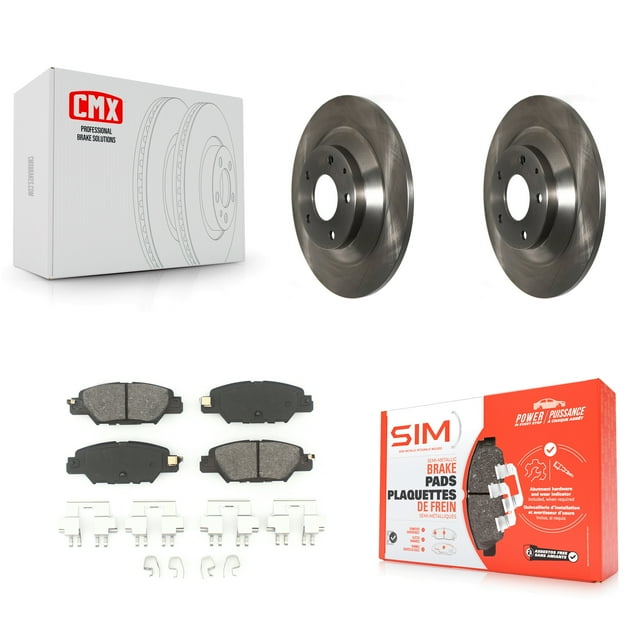 Transit Auto Rear Disc Brake Rotors and Semi-Metallic Pads Kit for Car 2016-2024 Mazda CX-5 K8S-102727
