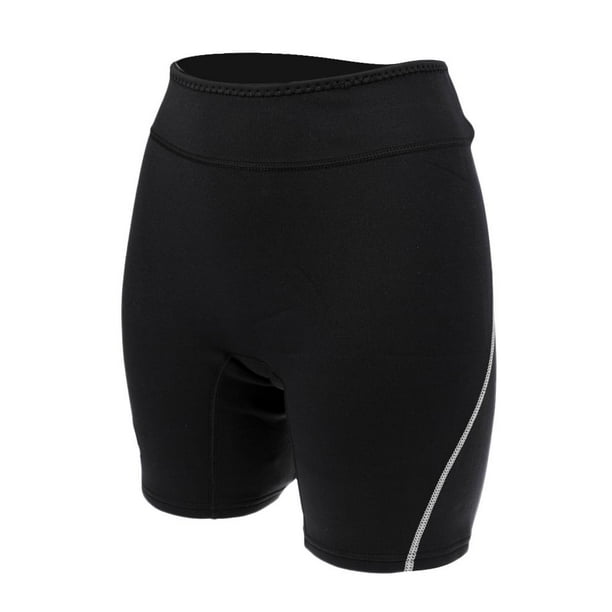 Pantalones cortos de neopreno para hombre y mujer, de 1,5 mm, para canotaje, natación y surf. Gris