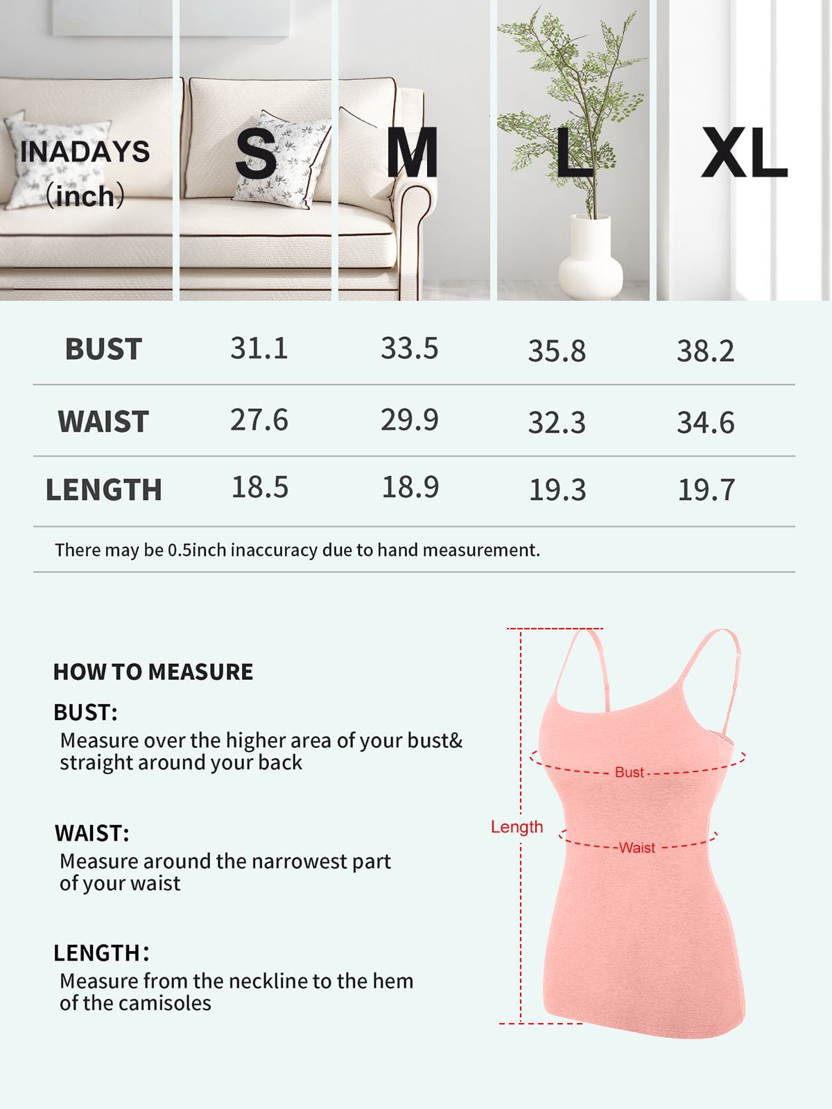 lined camisole with built in bra