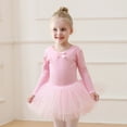 thumbnail image 6 of LYHaoo Classical Ballet Practice Tutu Dress For Girls Dance Recital Performance Elegant Leotard Skirt Outfit For Ballerina Training，Vintage Girls Dress Sizes 3-4 Years Pink, 6 of 7