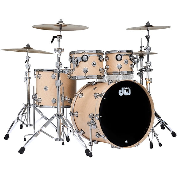 DW Collector's Series Satin Oil 4-Piece Shell Pack Twisted Natural Chrome Hardware