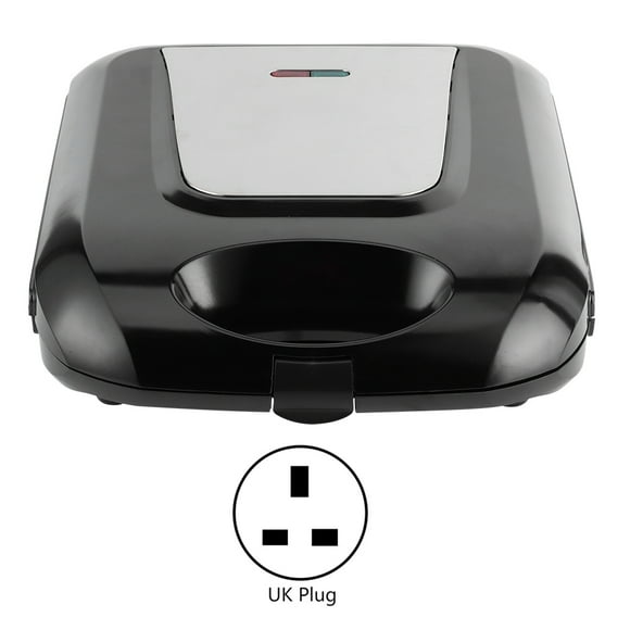 Máquina eléctrica para hacer galletas y pasteles de nueces y nueces de doble cara, 1400W, máquina de desayuno para cocina (enchufe británico de 220-240V)