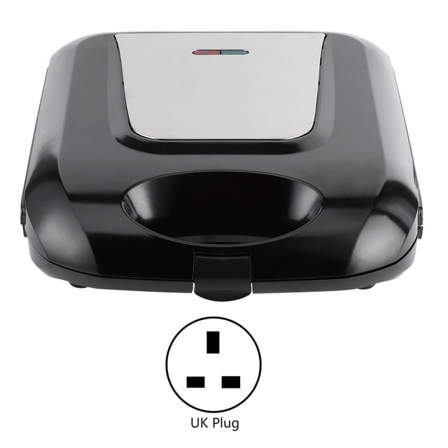 Máquina eléctrica para hacer galletas y pasteles de nueces y nueces de doble cara, 1400W, máquina de desayuno para cocina (enchufe británico de 220-240V)