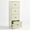 thumbnail image 5 of Bradley 4 Drawer Vertical Wood Filing Cabinet, White, 5 of 8