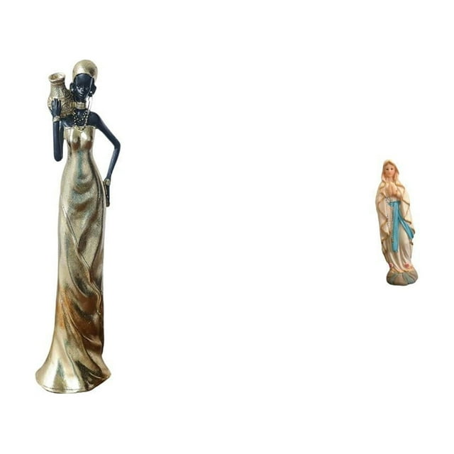 Figura Decorativa De Una Mujer Tribal Africana, Ligera Y De Resina, Ideal Para Decorar El Hogar, Hoteles, Oficinas Y Coches.