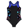 thumbnail image 3 of Yeahdor Girls One-piece Swimwear Colorful Prints Surfing Bodysuit Tweens Juniors Swimsuit Bathing Beachwear, 3 of 5