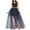 Blue, variant on VUPSGEZ Women's Solid Color Swallowtail Irregular Mesh Short Front And Long Back Tutu Skirt (Gray,One Size)