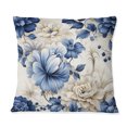 thumbnail image 3 of Designart "Neo-Classical Splendor In Cobalt Blue II" Floral Throw Pillow - Traditional Pillow For Couch - Insert And Pillows Covers For Living Room Decor, 3 of 5