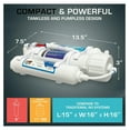 thumbnail image 6 of 3 Stage Reverse Osmosis Countertop Portable -Less Space Saver Water Universal Filtration System for Drinking Water or Aquarium Fish Filter NSF Certified 50 GPD Membrane Removal Rate 98%, 6 of 8