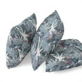 thumbnail image 6 of Amrita Sen Plant Illusion Suede Zippered Pillow with Insert in Dark Blue 16 x 16, 6 of 6