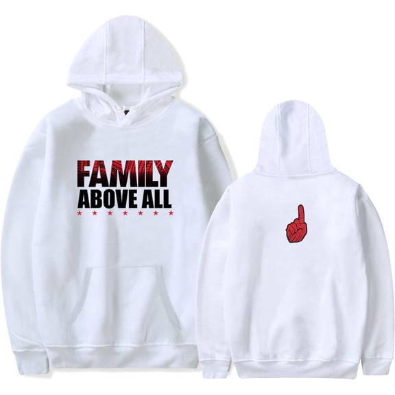 Roman Reigns Family Above All Printed Hoodies Casual Pullover Hip-hop Sweatshirt Unisex Clothes