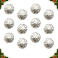 thumbnail image 2 of HOMEMAXS 30pcs 20mm Stylish Metal Buckle Hollow-out Button Handcraft Tools Down Button DIY Sewing Buttons for Decor Use (Silver), 2 of 6