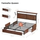 thumbnail image 3 of Cama Queen FABATO Cabecera Cajones Luces Led Usb, 3 of 10