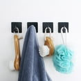thumbnail image 4 of 4Pcs/Set Storage Hooks Punch-free Rust-proof Stainless Steel Universal Bathroom Towel Coat Hanging Racks Household Supplies, 4 of 8
