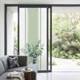 thumbnail image 2 of Non-Adhesive Static Cling Window Tint, Sage Green Eucalyptus Leaves Window Privacy Film Frosted, Farmhouse Stripe Botanical Insulated Windows Frosted Films for Living room, 35.4 x 78.7 Inches, 2 of 9